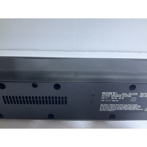 Sony HT-SC40 Home Theater System Soundbar Only Slightly Used - Picture 5 of 7